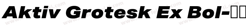 Aktiv Grotesk Ex Bol字体转换